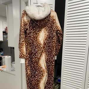 Unisex deer print onesie